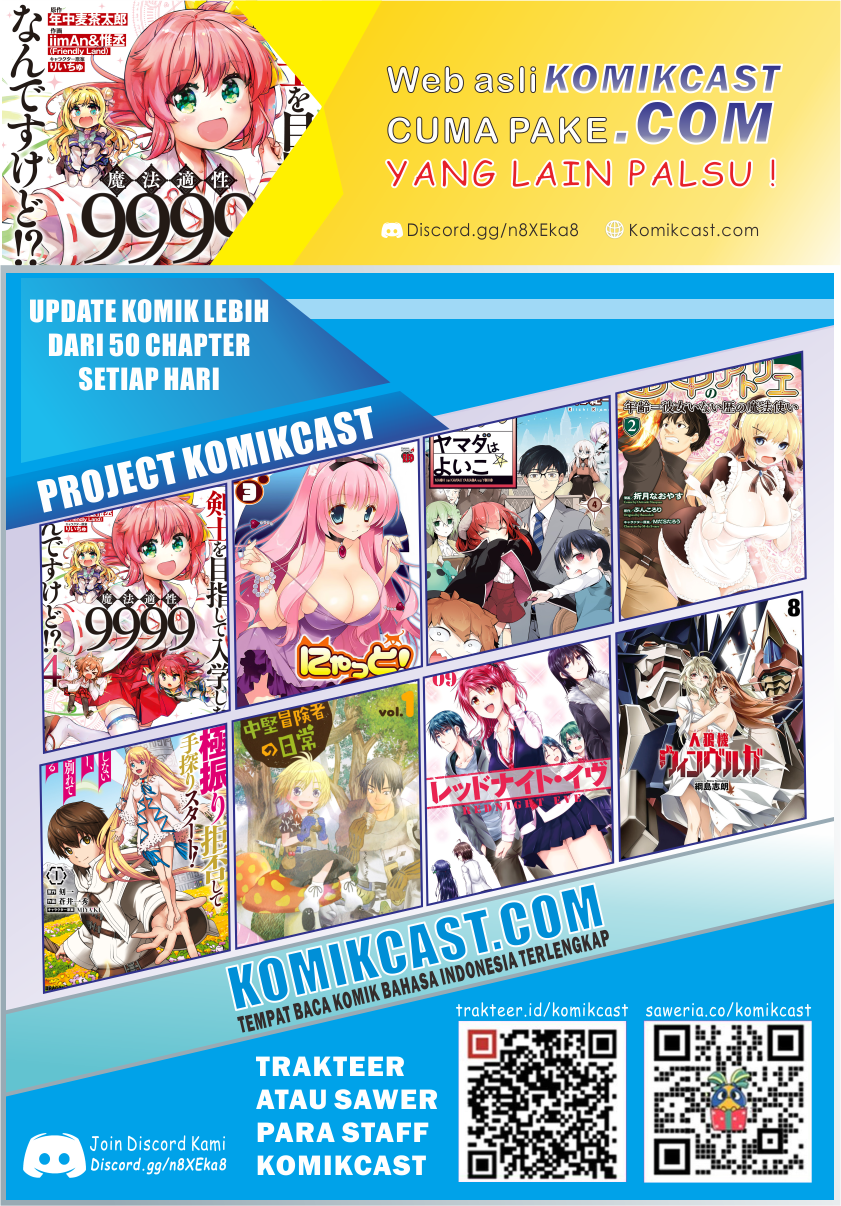 Kenshi wo Mezashite Nyuugaku shita no ni Mahou Tekisei 9999 nan desu kedo!? Chapter 44 Bahasa Indonesia